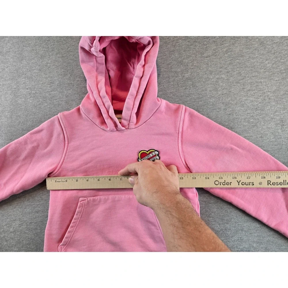 Zadig‎ & Voltaire Hoodie Girls 8 (M) Pink Justin Hear Embrodiered Logo Pullover